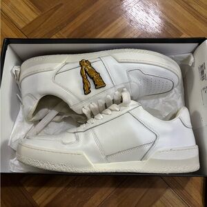 Versace White and Gold Men's Sneakers